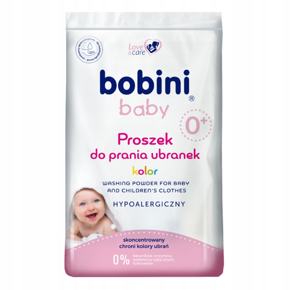 Zdjęcia - Uniwersalny środek czyszczący Bobini Baby hipoalergiczny proszek do prania ubranek kolor 1.2kg 