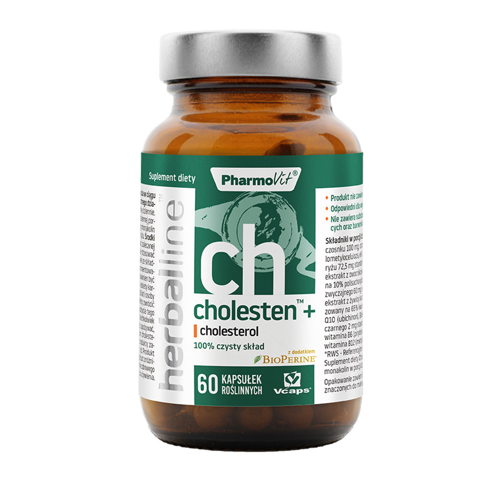 Zdjęcia - Witaminy i składniki mineralne Suplement Cholesten™+ cholesterol 60 kaps PharmoVit Herballine™