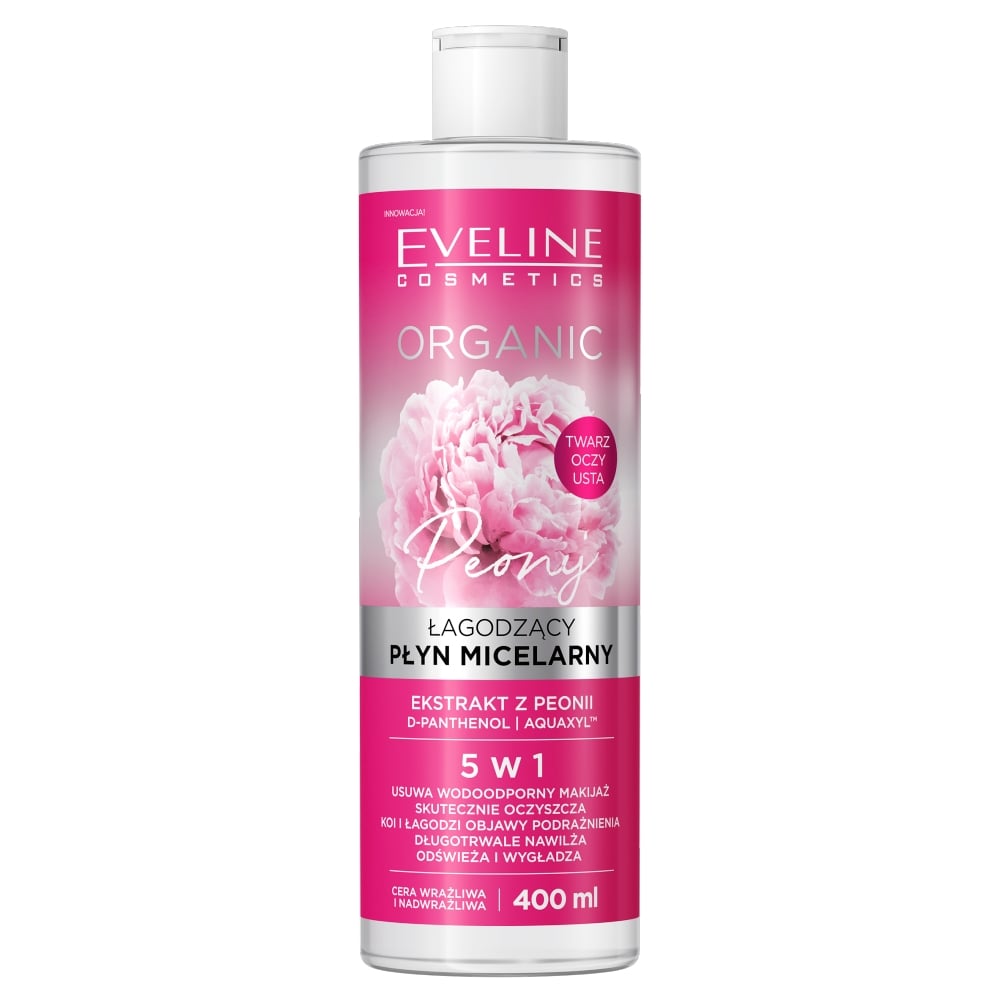 Zdjęcia - Produkt do mycia twarzy i ciała Eveline Cosmetics Płyn micelarny do demakijażu z peonią 400 ml Eveline 