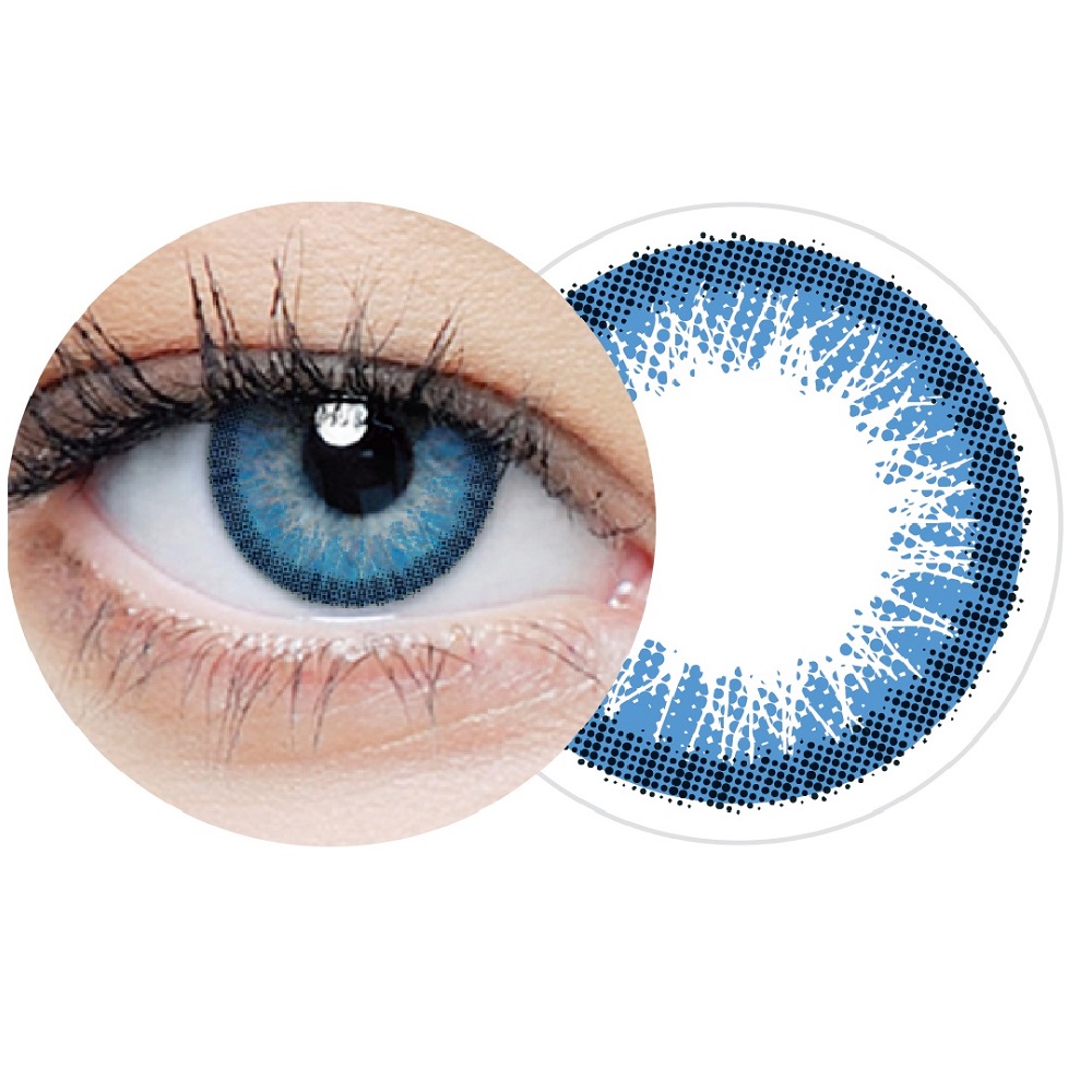 Zdjęcia - Okulary i soczewki kontaktowe Soczewki kolor jednodn. Light Blue: -4.25 Clearlab Clearcolor 1 day