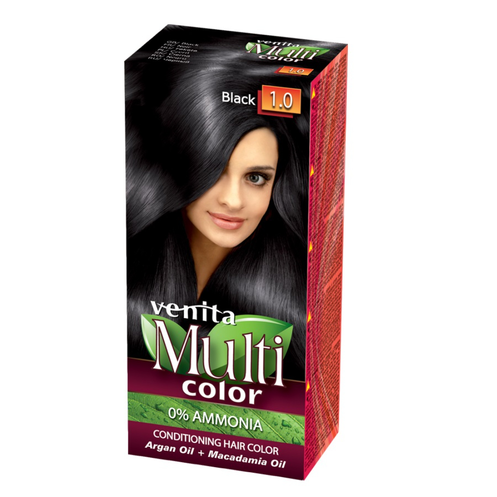 Фото - Фарба для волосся Multi Farba do włosów 1.0 Czerń Venita 