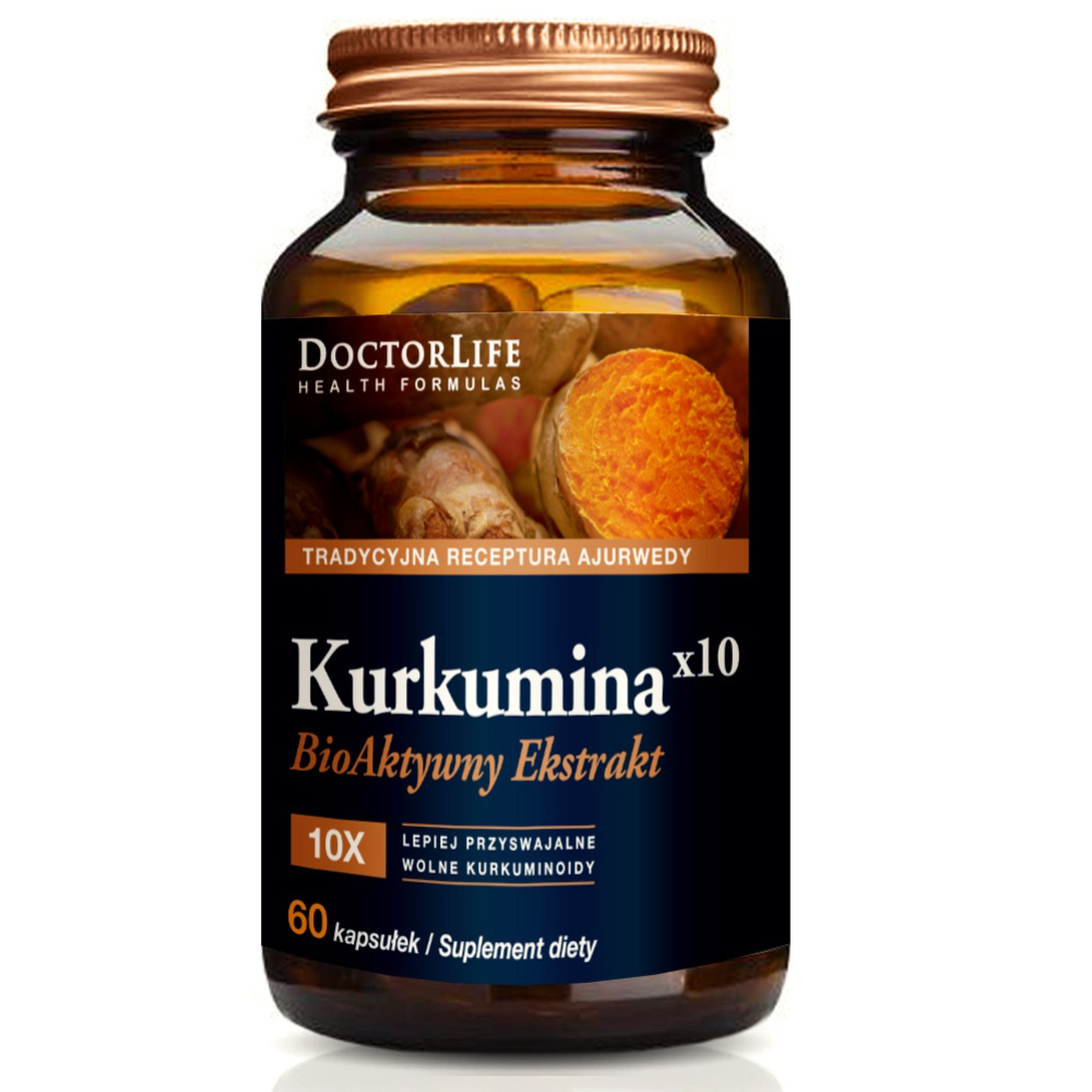 Фото - Вітаміни й мінерали Suplement Kurkumina x10 bioaktywny ekstrakt Doctor Life